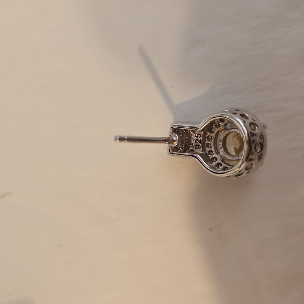 925 & CZ Pierced Lovely Earrings - Picture 7 of 8